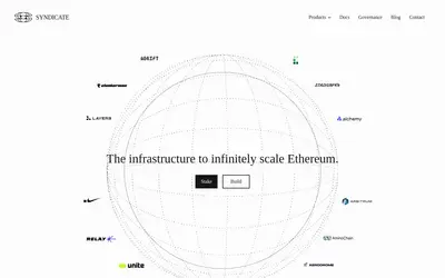 Website screenshot of Syndicate (2026-04-26)