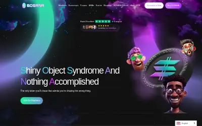 Website screenshot of SOSANA (2026-06-03)