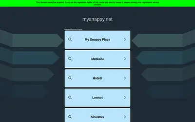 Website screenshot of Snappy (2026-04-25)