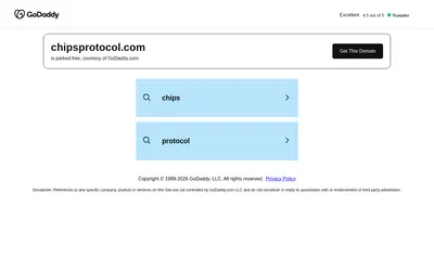 Website screenshot of CHIPS Protocol (2026-05-21)
