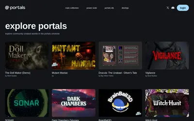 Website screenshot of Portals (2026-05-20)
