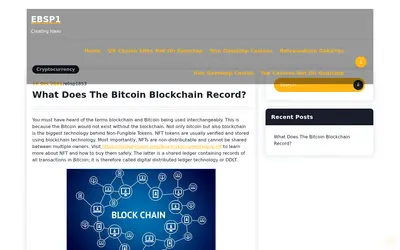 Website screenshot of EBSP Token (2026-05-20)