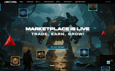 Website screenshot of CyberCrashCoin (2026-05-21)