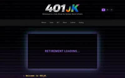 Website screenshot of 401jK (2026-06-03)