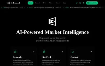 Website screenshot of Polyfactual (2026-05-22)