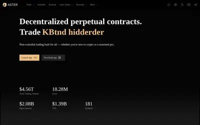 Website screenshot of Aster (2026-05-22)