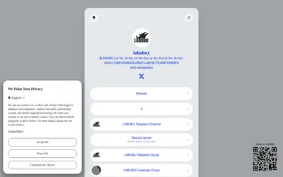 Website screenshot of LABUBU (labubu.farm) (2026-05-21)