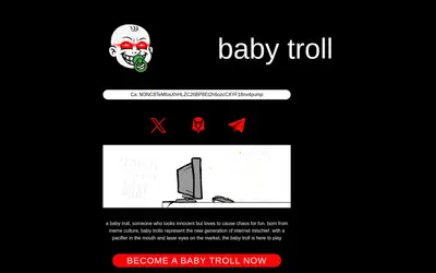 Website screenshot of Baby Troll (2026-05-21)