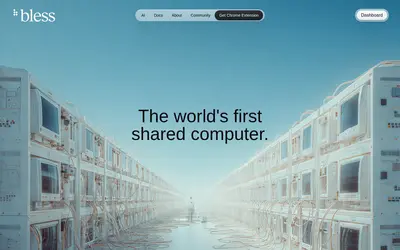 Website screenshot of Bless (2026-04-25)