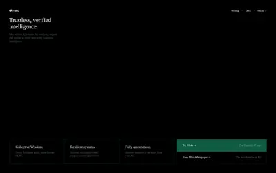 Website screenshot of Mira Network (2026-04-26)