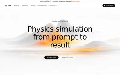Website screenshot of SIMD (2026-04-24)