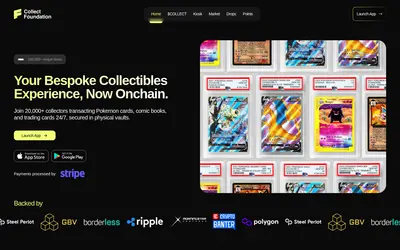 Website screenshot of Collect on Fanable (2026-04-26)