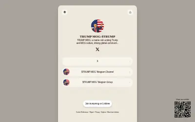 Website screenshot of TRUMP MOG (trumpmog.me) (2026-05-28)