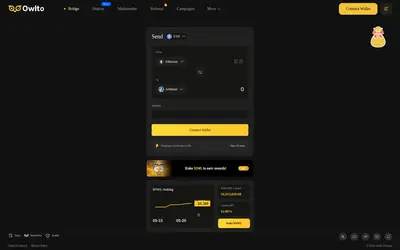Website screenshot of Owlto Finance (2026-05-22)