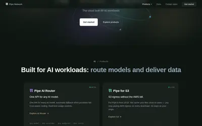 Website screenshot of Pipe Network (2026-05-22)