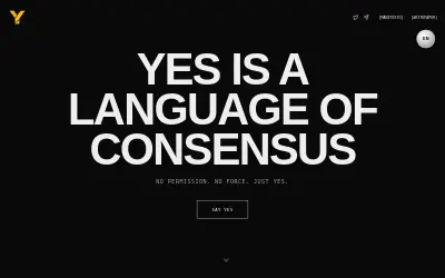 Website screenshot of Yes Coin (yescoins.cc) (2026-06-03)