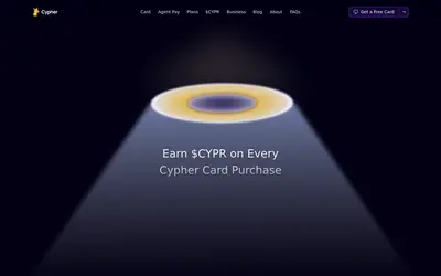 Website screenshot of Cypher (2026-05-20)