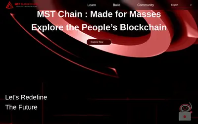 Website screenshot of MST Blockchain (2026-04-25)