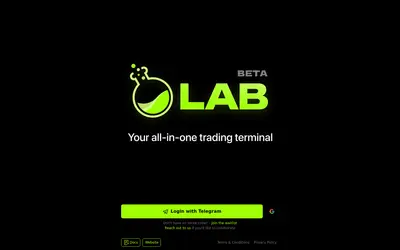 Website screenshot of LAB (2026-04-25)