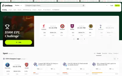 Website screenshot of Limitless (2026-05-22)