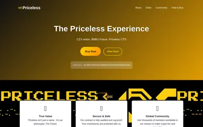 Website screenshot of Priceless (2026-04-25)