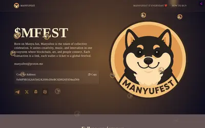 Website screenshot of Manyufest (2026-04-23)