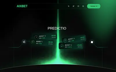 Website screenshot of AIxBET (2026-05-20)