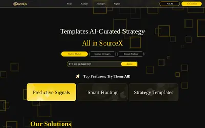 Website screenshot of SOURCEX (2026-04-23)