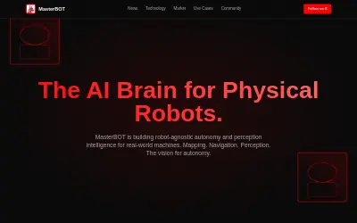 Website screenshot of MasterBOT (2026-06-03)