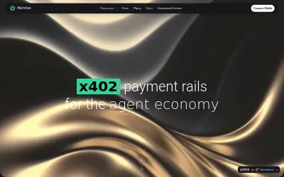 Website screenshot of Meridian (2026-05-28)