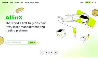 Website screenshot of All InX SMART CHAIN (2026-05-20)