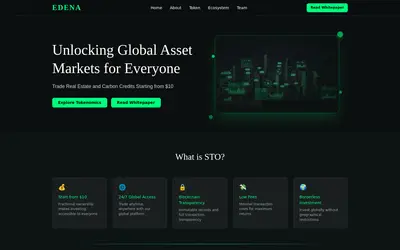 Website screenshot of EDENA (2026-05-20)