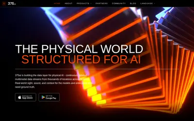 Website screenshot of 375ai (2026-05-22)
