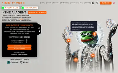 Website screenshot of Mind of Pepe (2026-05-22)