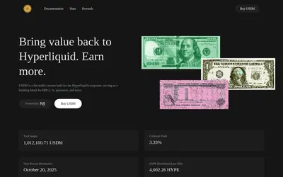 Website screenshot of Hyper USD (2026-05-22)