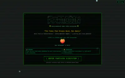 Website screenshot of FartCoin (2026-06-03)