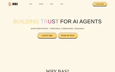 Website screenshot of BNB Attestation Service (2026-04-25)