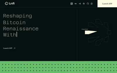 Website screenshot of Lnfi Network (2026-04-21)