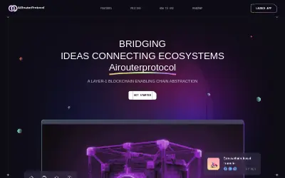 Website screenshot of Ai Router Protocol (2026-05-28)
