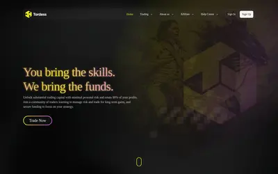 Website screenshot of Tordess (2026-04-22)