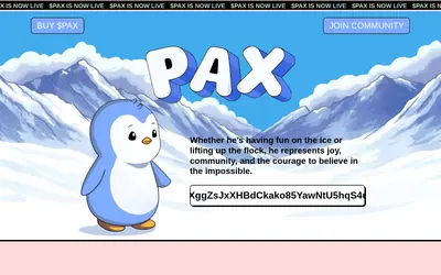 Website screenshot of Paxton Pengu (2026-04-25)