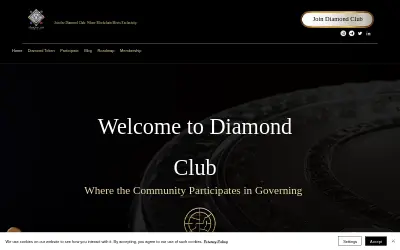Website screenshot of DIAMOND TOKEN 💎 (2026-05-28)