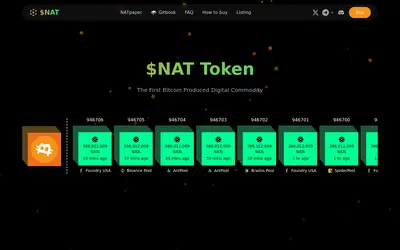 Website screenshot of DMT-NAT (2026-04-26)