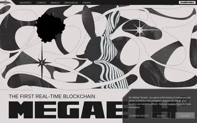 Website screenshot of MegaUSD (2026-04-24)