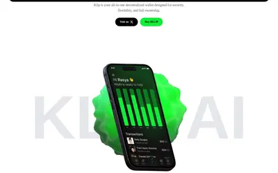 Website screenshot of KLIP AI (2026-05-21)