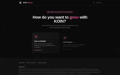 Website screenshot of KOIN (2026-05-21)