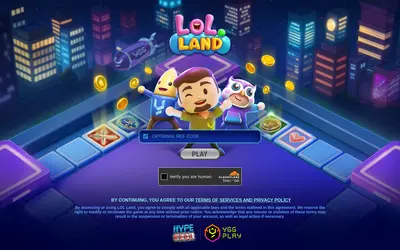 Website screenshot of LOL Land (2026-05-20)