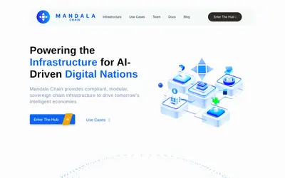 Website screenshot of Mandala Chain (2026-04-25)