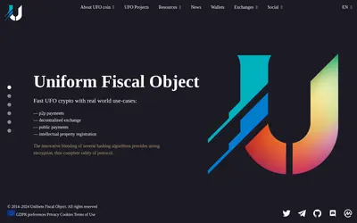 Website screenshot of Uniform Fiscal Object (2026-04-25)