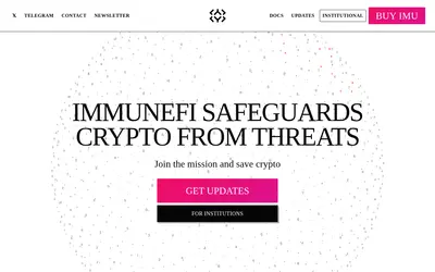 Website screenshot of ImmuneFi (2026-05-22)
